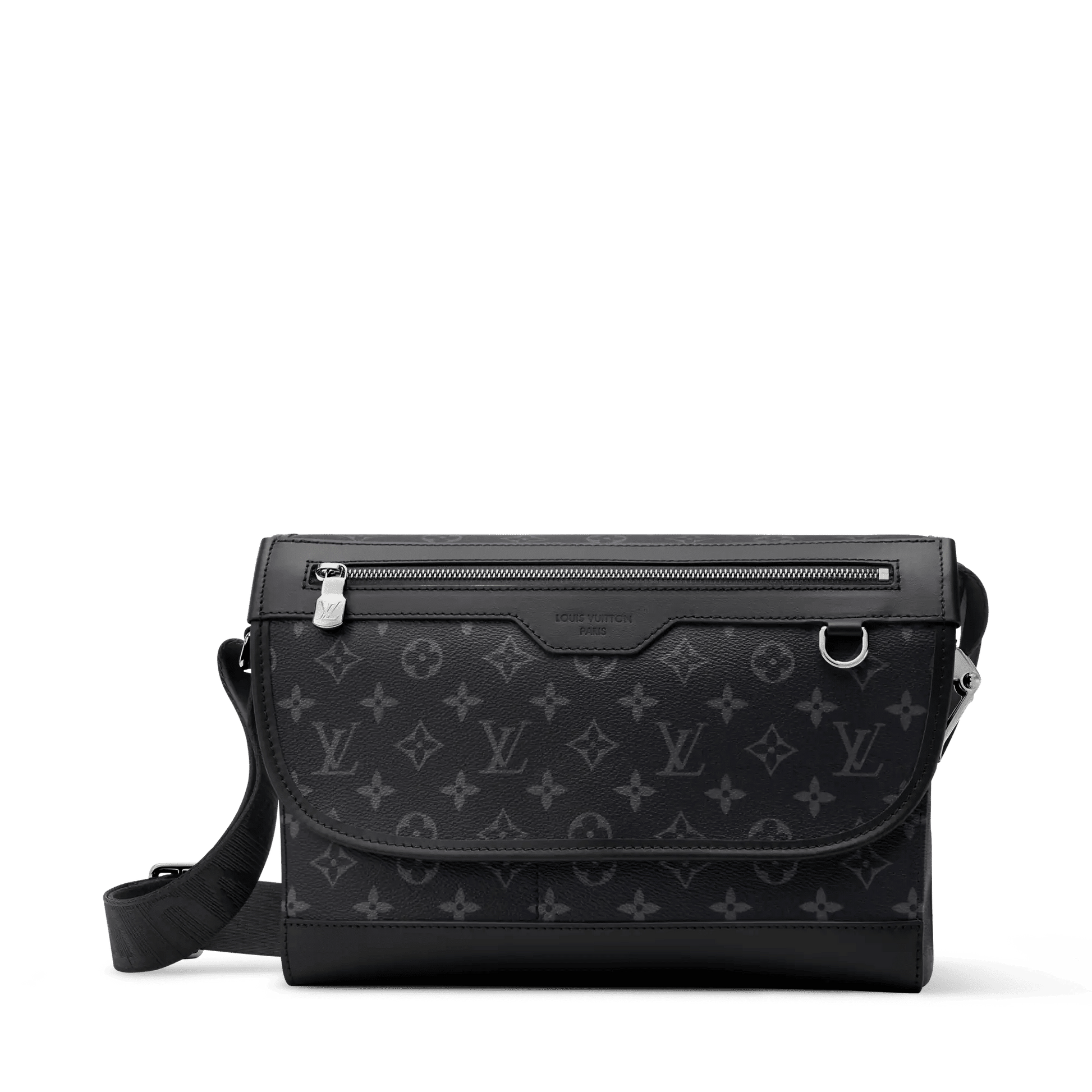 Men's Courrier Messenger Bag Black