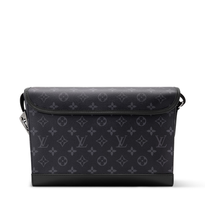Courrier Messenger Monogram Eclipse Canvas Black Ruthenium-Tone Brass Hardware