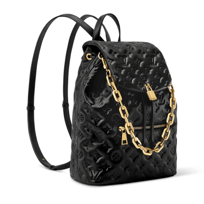 Women's Coussin MM Monogram Padded Calfskin Leather Backpack M25508