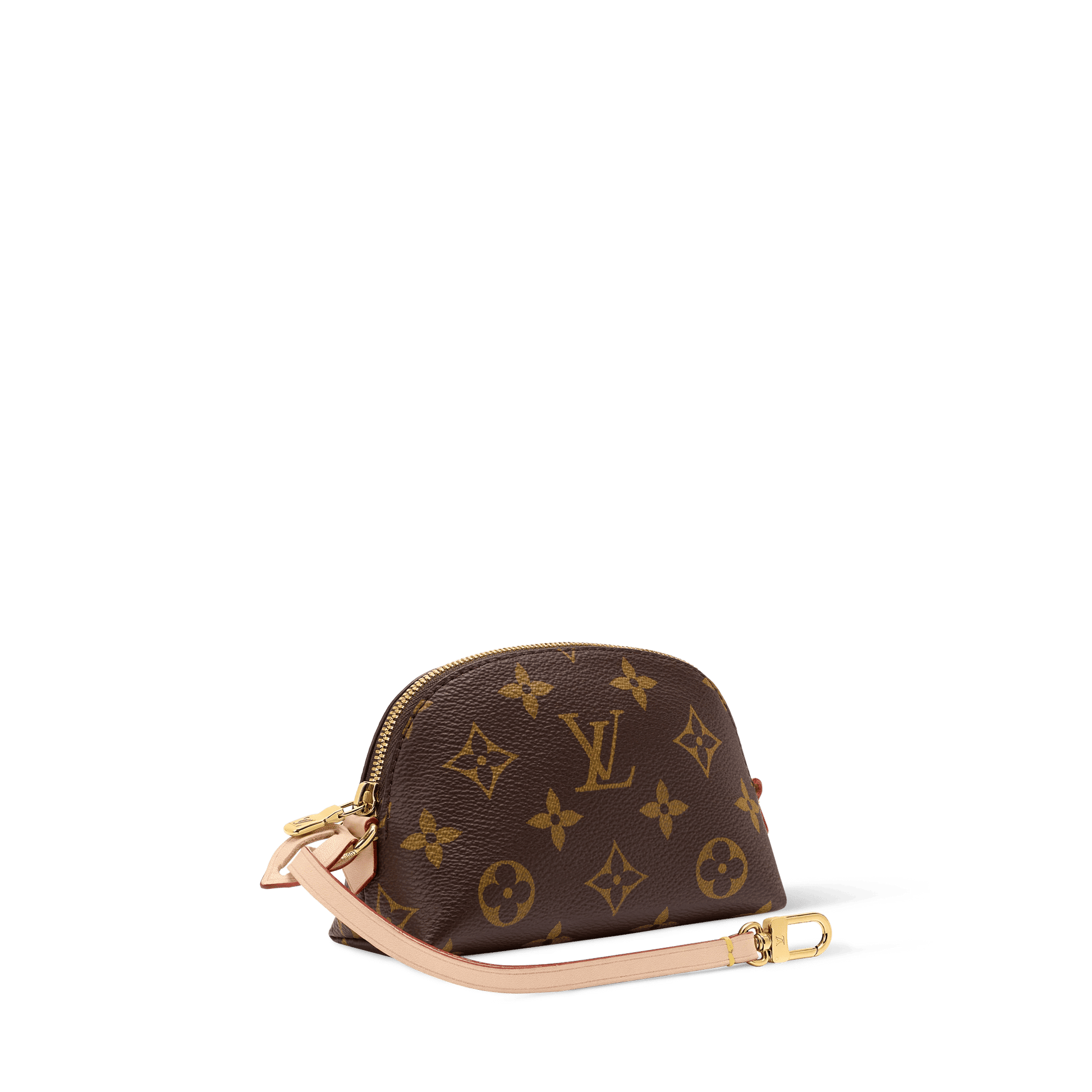 Women's Cosmetic Purse Monogram Coated Canvas Pouch M25653