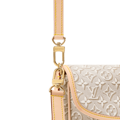 Diane PM Monogram Emblème Peuplier Jacquard Textile Gold-Toned Hardware