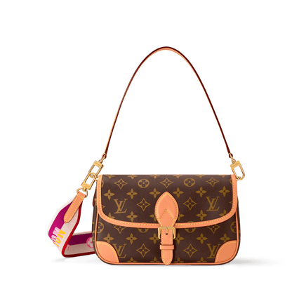 Women's Diane Monogram Fuchsia Satchel