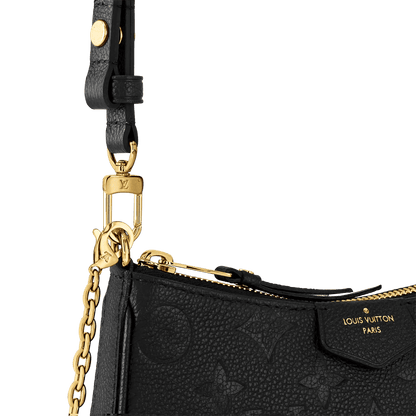 Women's Easy Pouch On Strap Black Monogram Empreinte Leather Pouch M80349