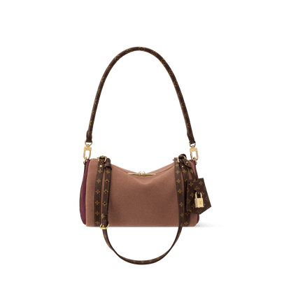 Women's Express PM Suede Monogram Rosewood Shoulder Bag