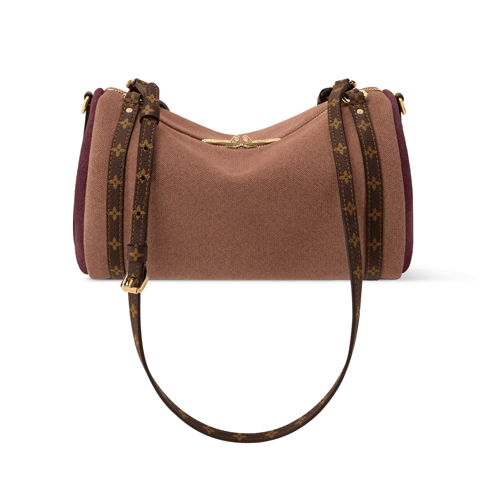Women's Express PM Suede Monogram Rosewood Shoulder Bag