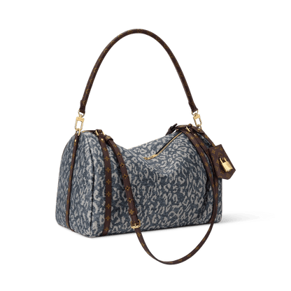 Women's Express MM Wild Denim Silver Blue Tote Bag M3A388