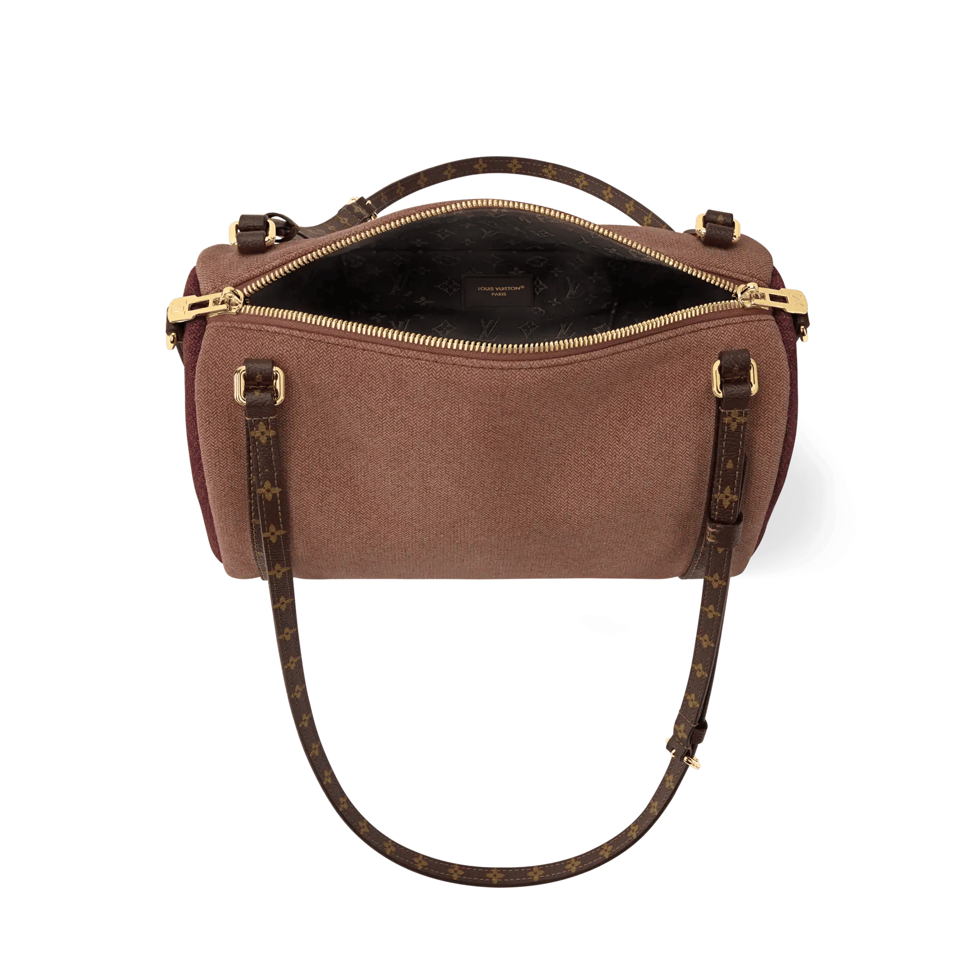 Women's Express PM Suede Monogram Rosewood Shoulder Bag