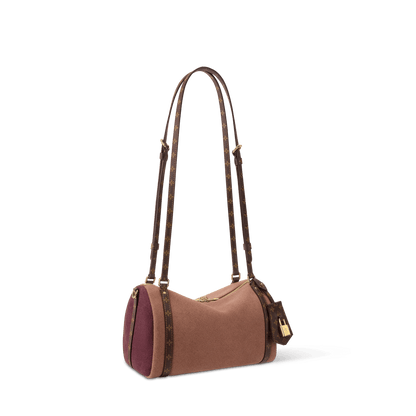 Women's Express PM Suede Monogram Rosewood Shoulder Bag
