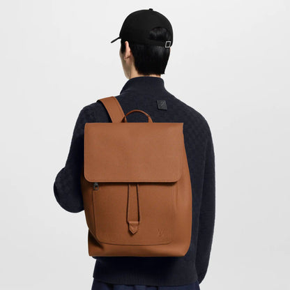 Men's Fastline Backpack Waxy Calfskin Tan