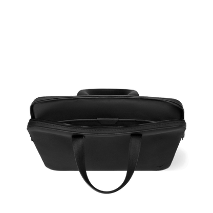 Men's Gate Briefcase Waxy Calfskin Black