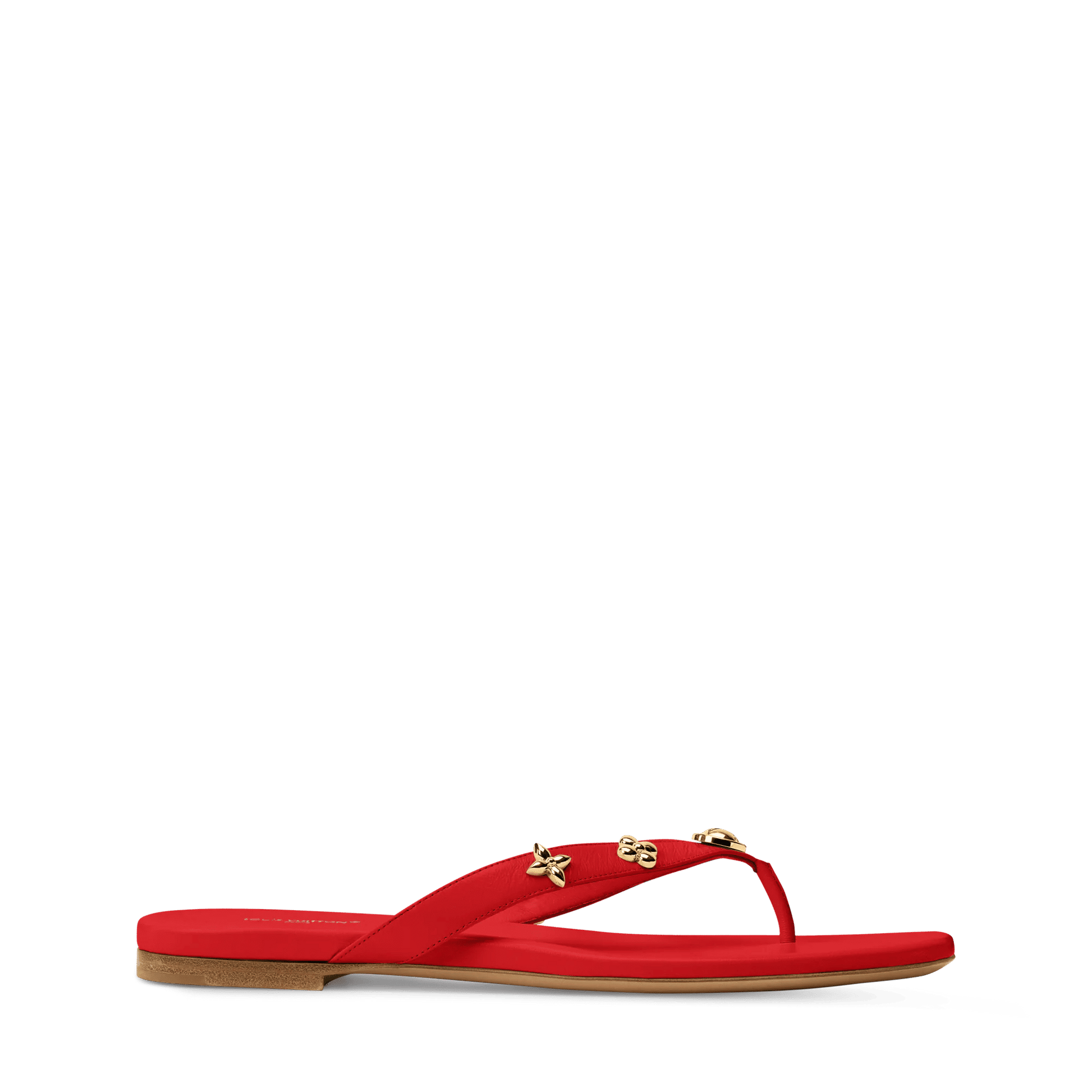 Women's Gaia Flat Thong Lambskin Square-Toe Mule 1AK46B