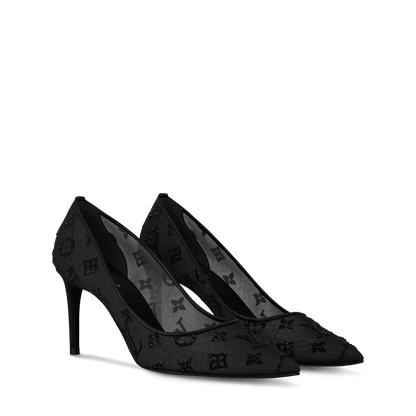 Women's Gala Pump Black Mesh/Strass 1AIDPG