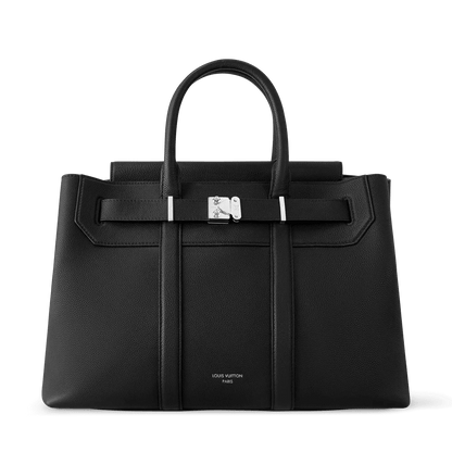 Men's Georges Tote MM Cuir Millésime Calfskin Black