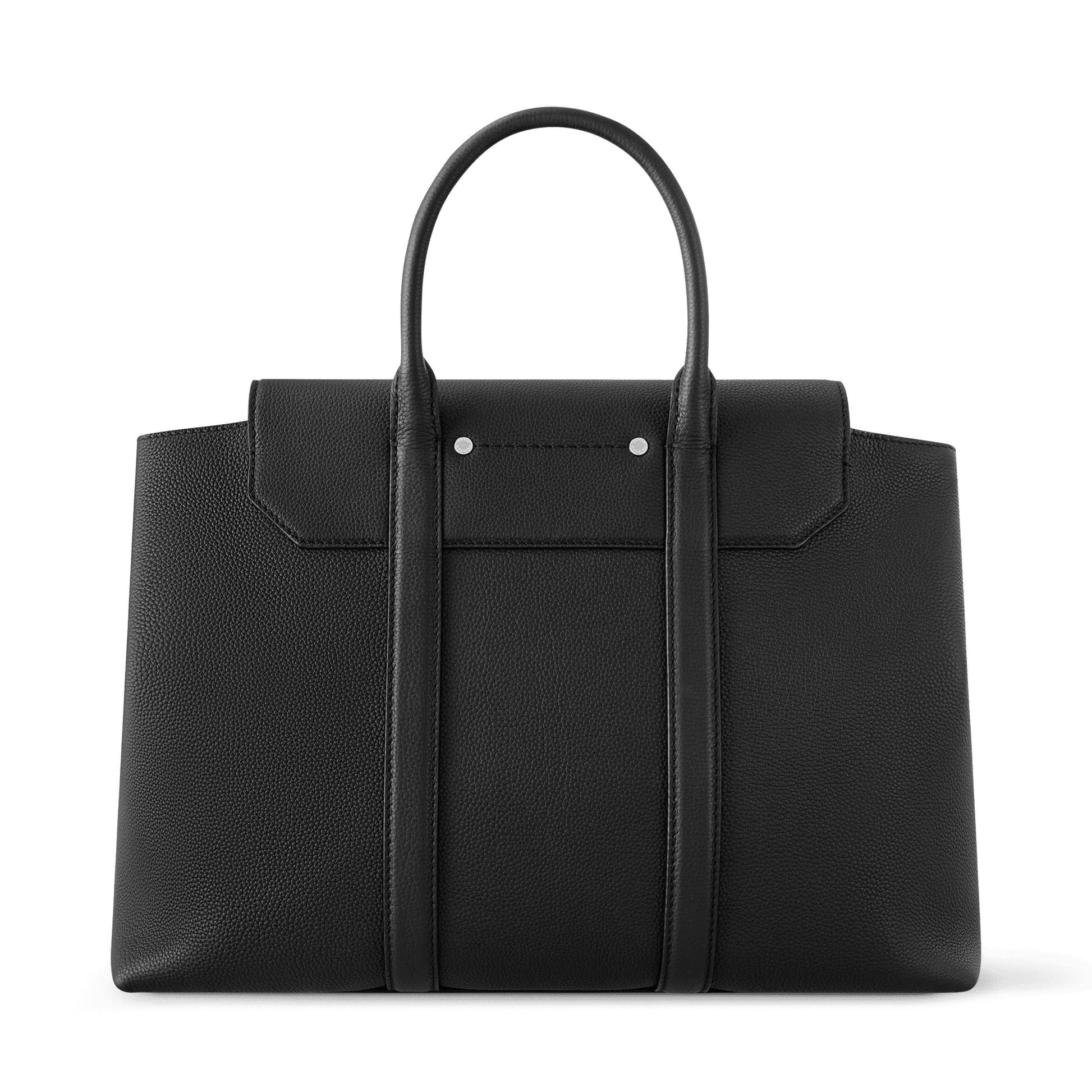 Men's Georges Tote MM Cuir Millésime Calfskin Black
