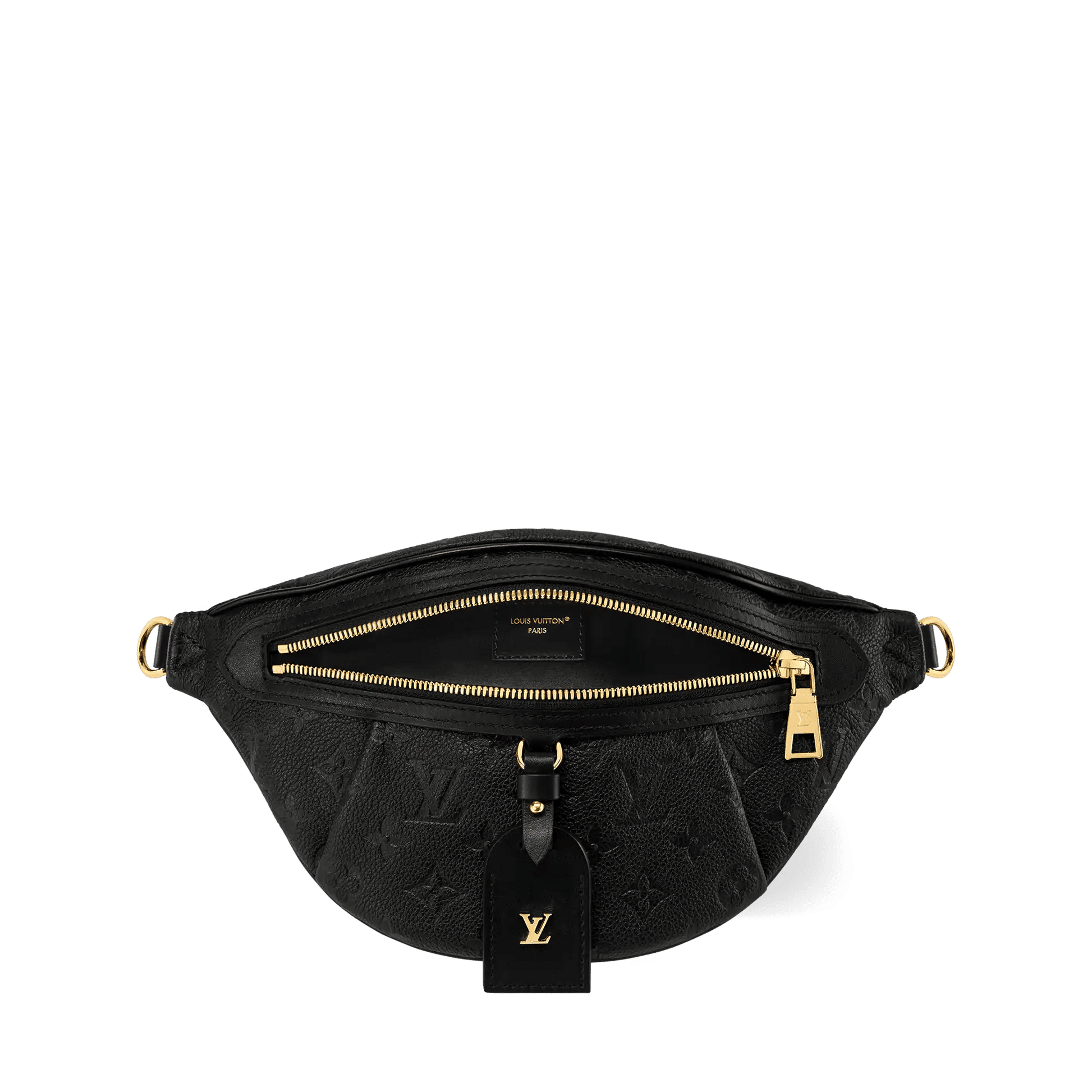Women's High Rise PM Black Monogram Empreinte Leather Bumbag M14353