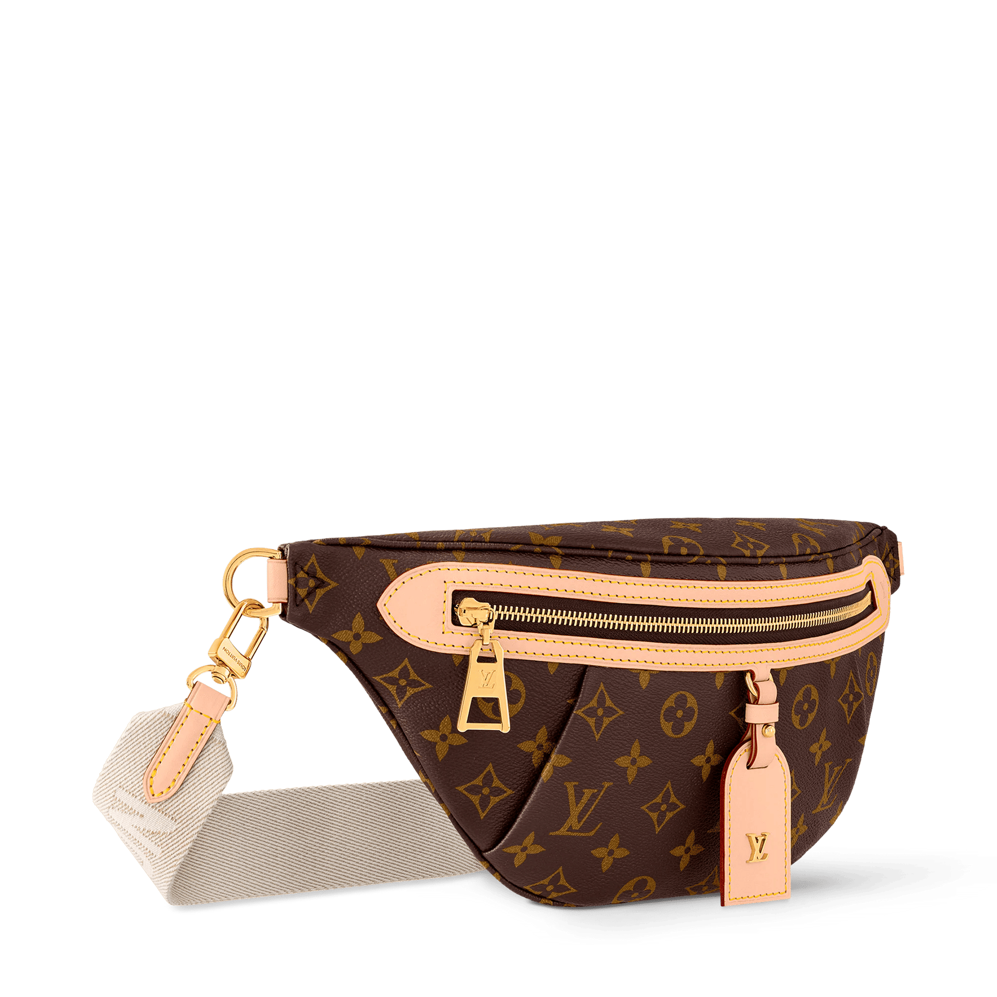 High Rise Bumbag Monogram Coated Canvas Gold-Color Hardware