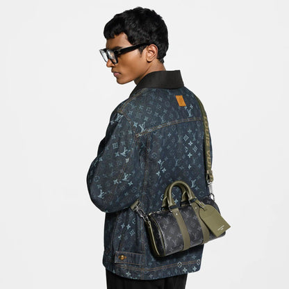 Men's Keepall 25 Bandoulière Bag Monogram Eclipse Khaki