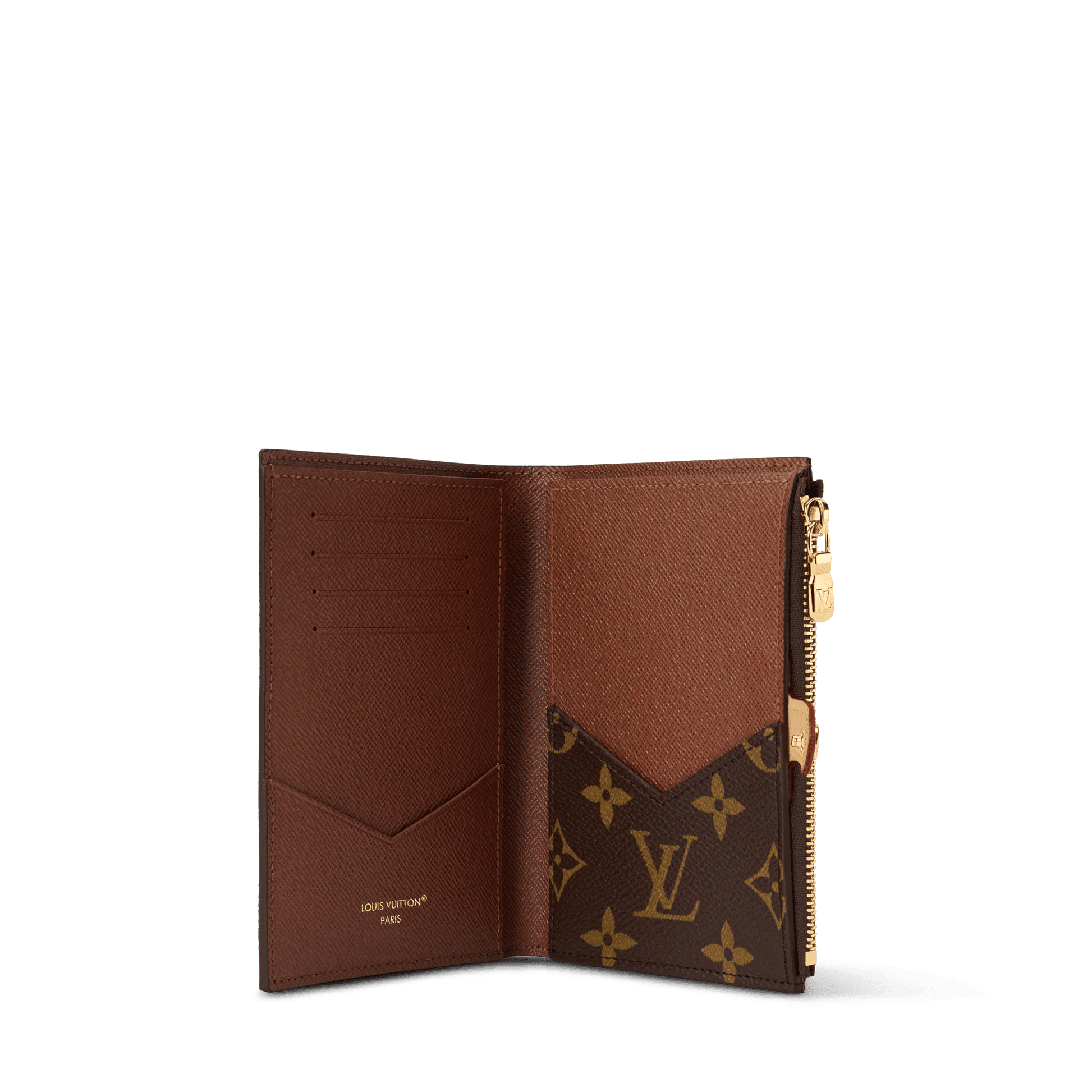 Women's Locked Passport Cover Monogram Canvas Card Holder M29550
