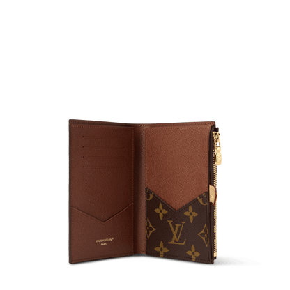 Women's Locked Passport Cover Monogram Canvas Card Holder M29550