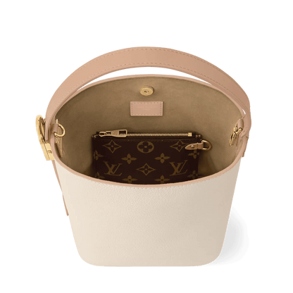 All In BB Calfskin Leather Bicolor Quartz Hazelnut Aged Gold-Toned Hardware