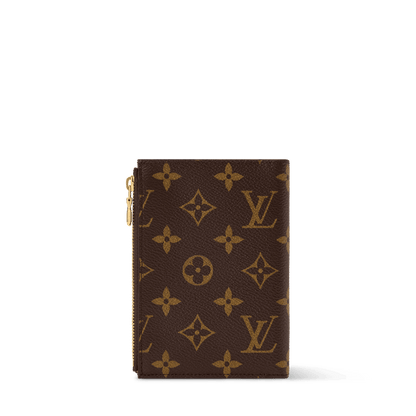 Locked Passport Cover Monogram Coated Canvas Gold-Toned Hardware