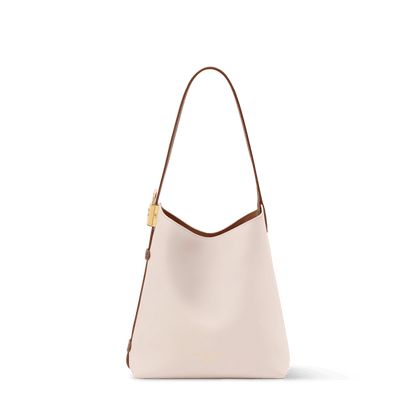 Women's Low Key Hobo PM Quartz Calf Leather Hobo Bag