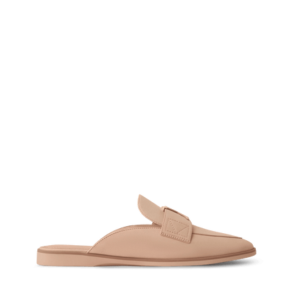 Women's LV Mare Flex Open Back Loafer Beige Nubuck Calf Leather 1AIGO4