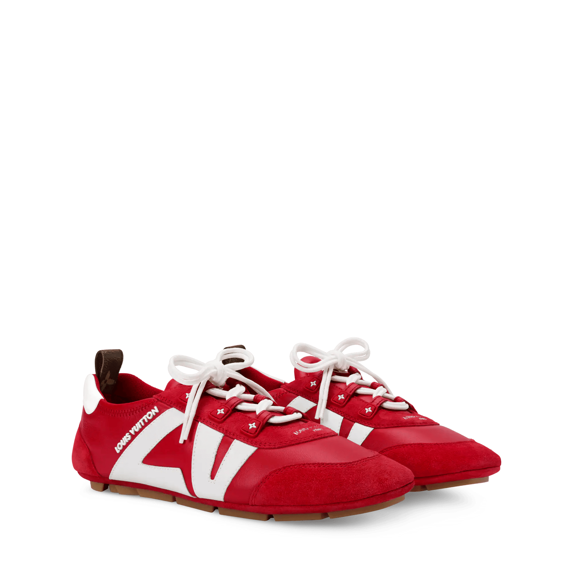 Women's LV Sneakerina Sneaker Ballerina Red Lambskin Calf Leather 1A00MH
