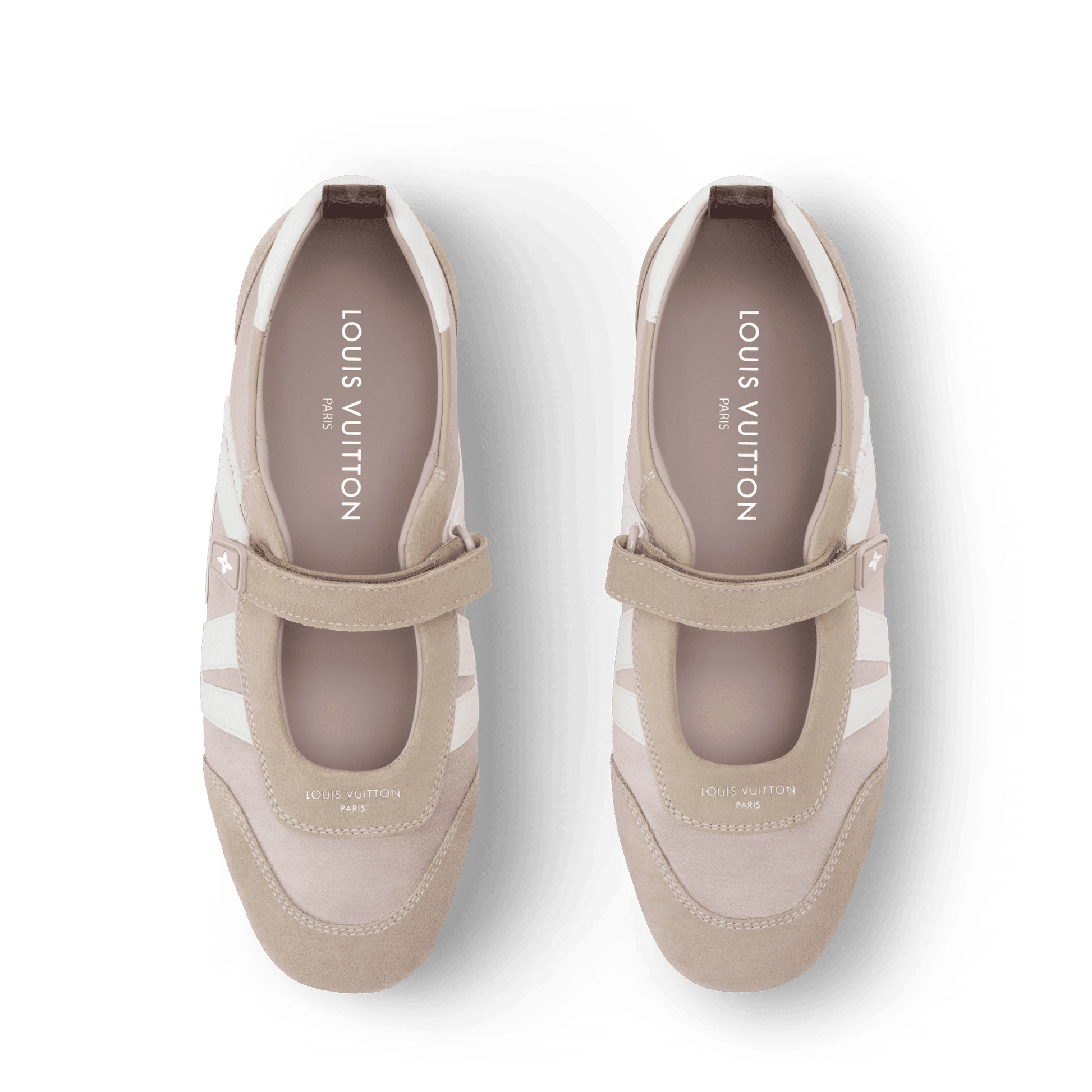 Women's LV Sneakerina Mary Jane Technical Satin Suede Calf Leather Sneaker 1AJP00