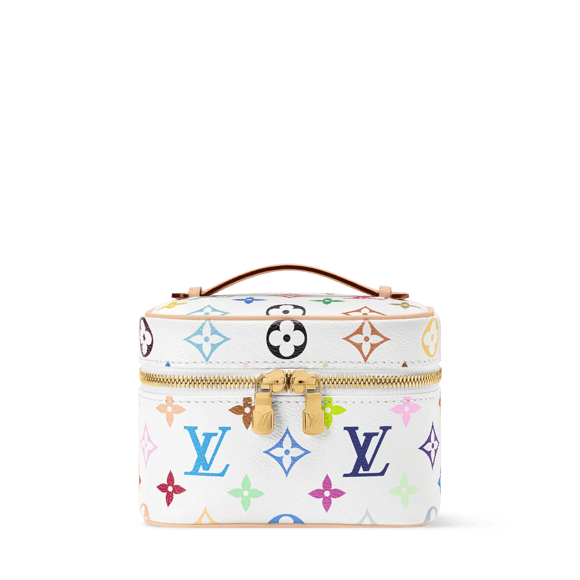 Nice Nano Vanity Case Monogram Multicolore Blanc M27941