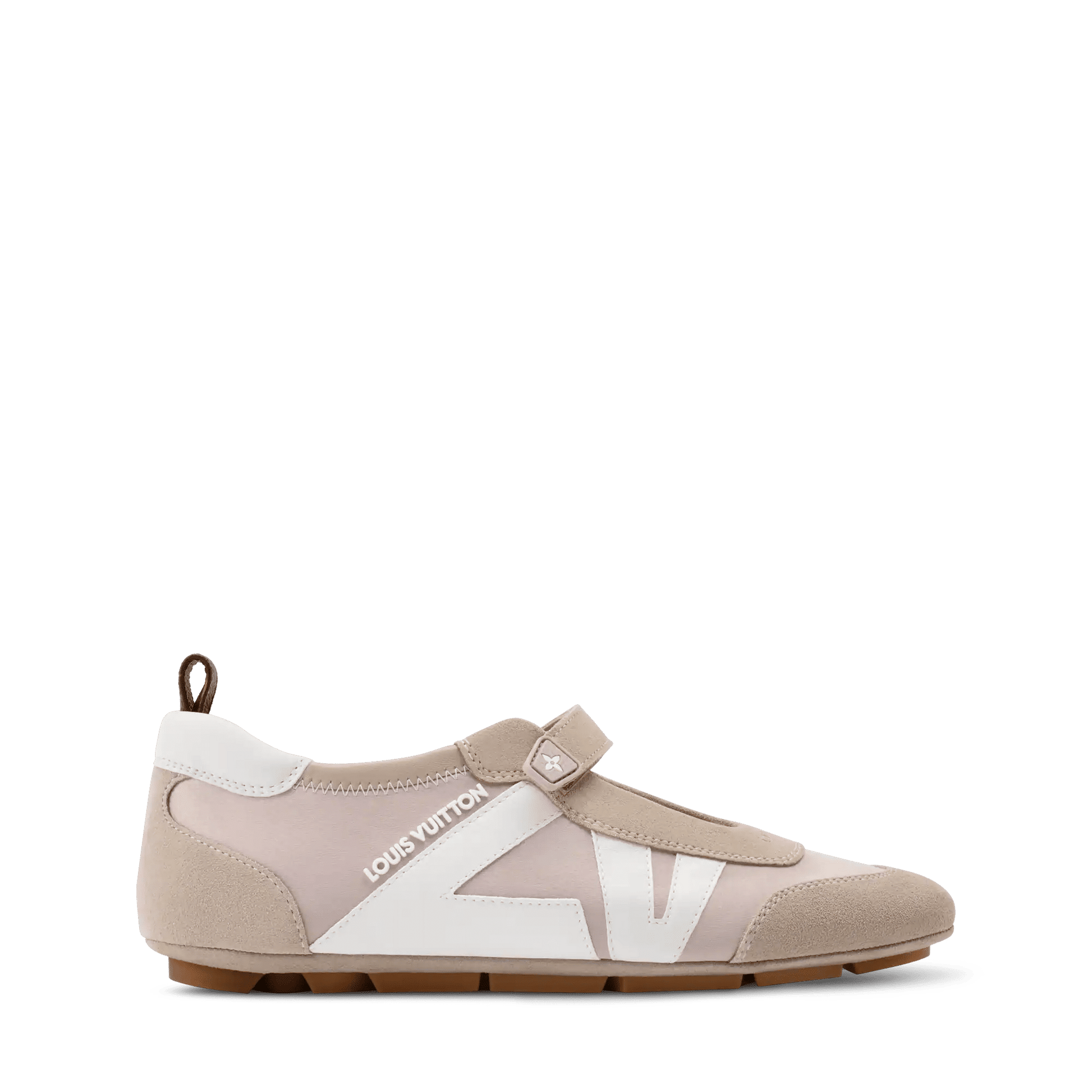 Women's LV Sneakerina Mary Jane Technical Satin Suede Calf Leather Sneaker 1AJP00