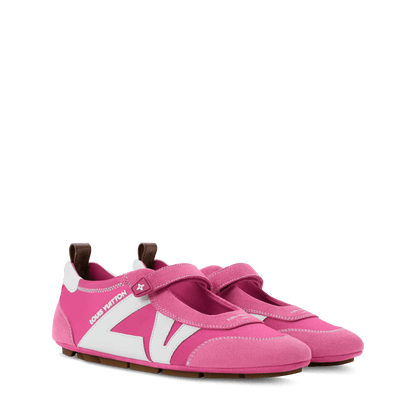 Women's LV Sneakerina Pink Technical Satin Mary Jane Sneaker 1AJOZK