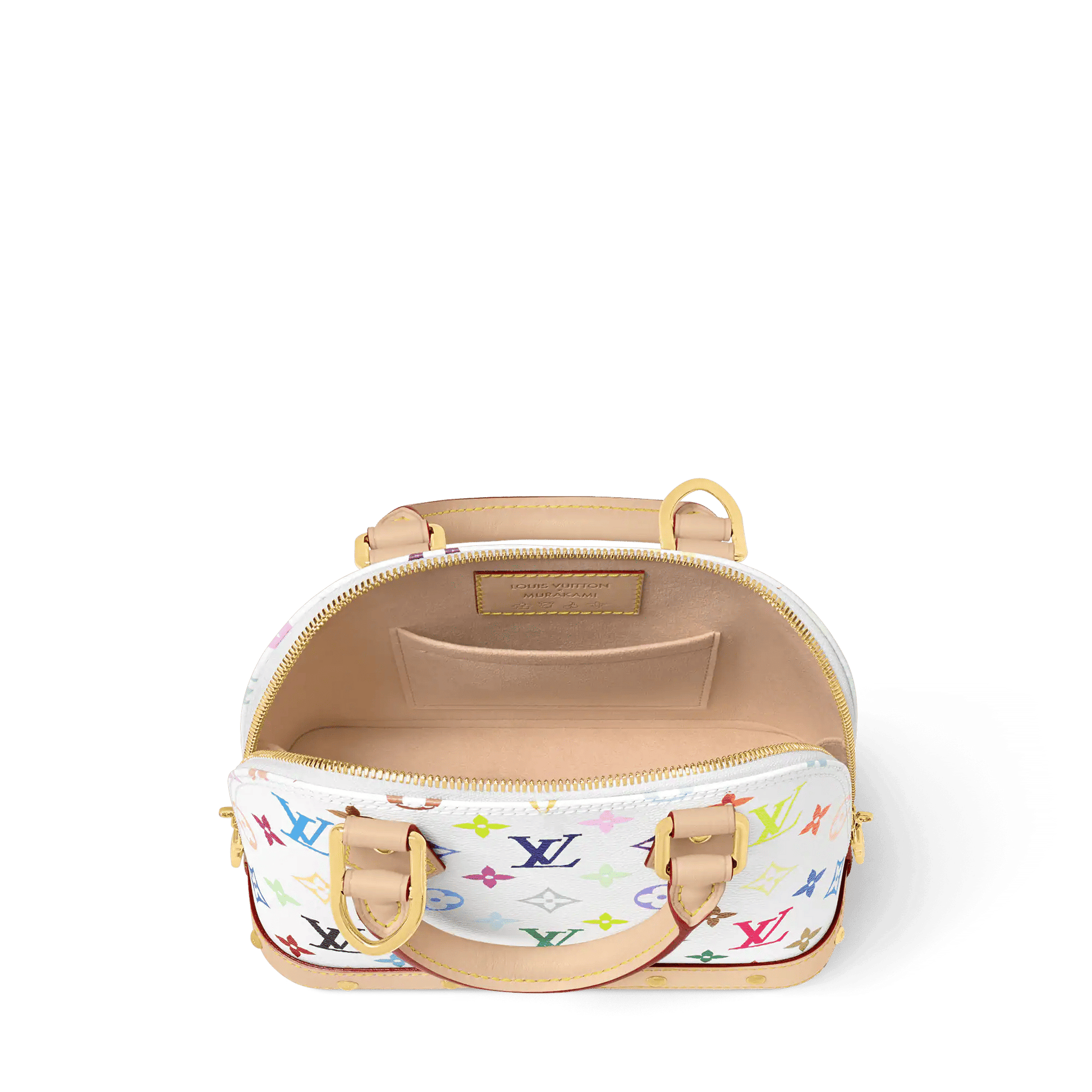 Women's Alma BB Colorful Monogram Coated Canvas Top Handle Bag M13078