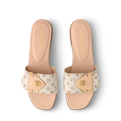 Women's Frame Flat Mule Dune Beige 1AHMSB
