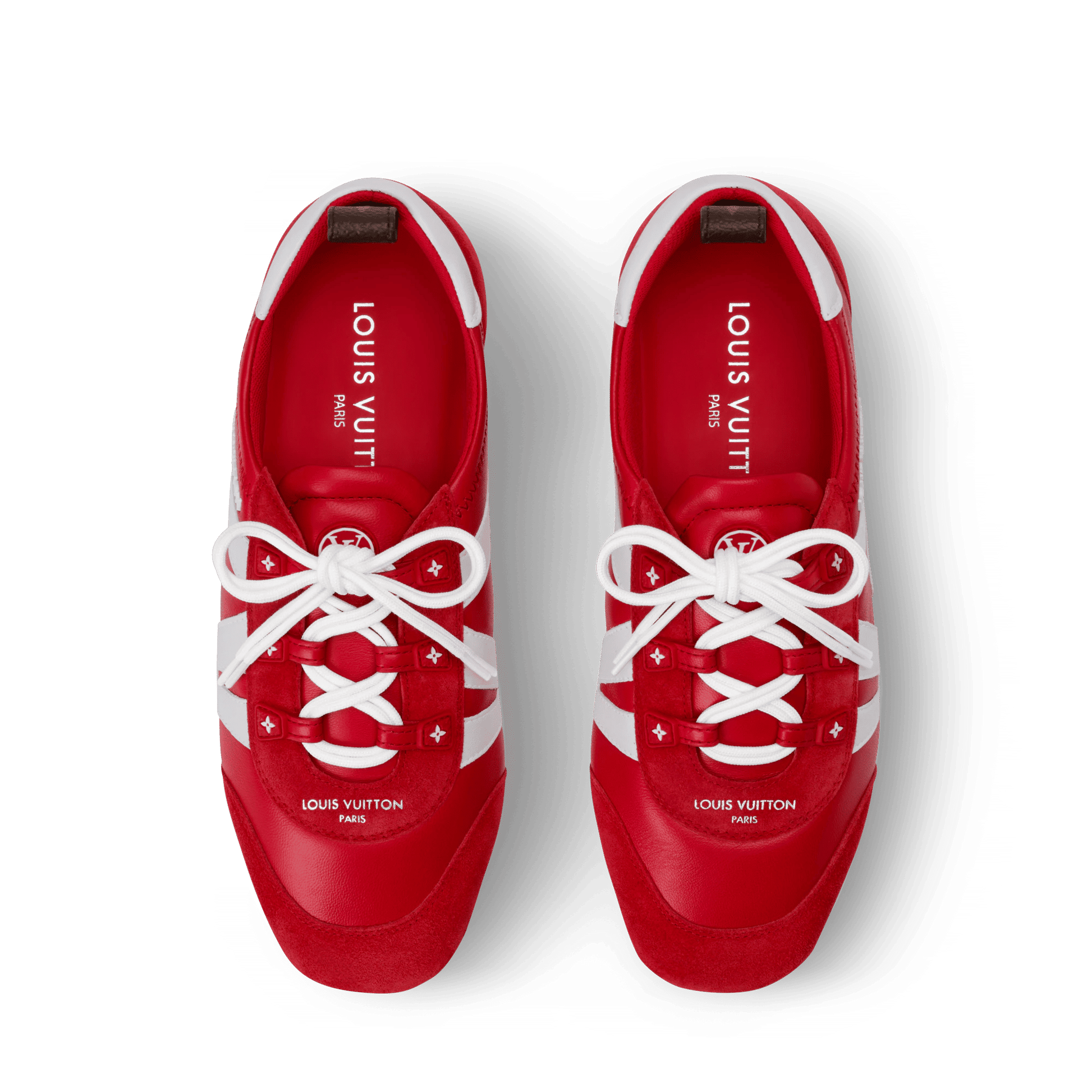 Women's LV Sneakerina Sneaker Ballerina Red Lambskin Calf Leather 1A00MH