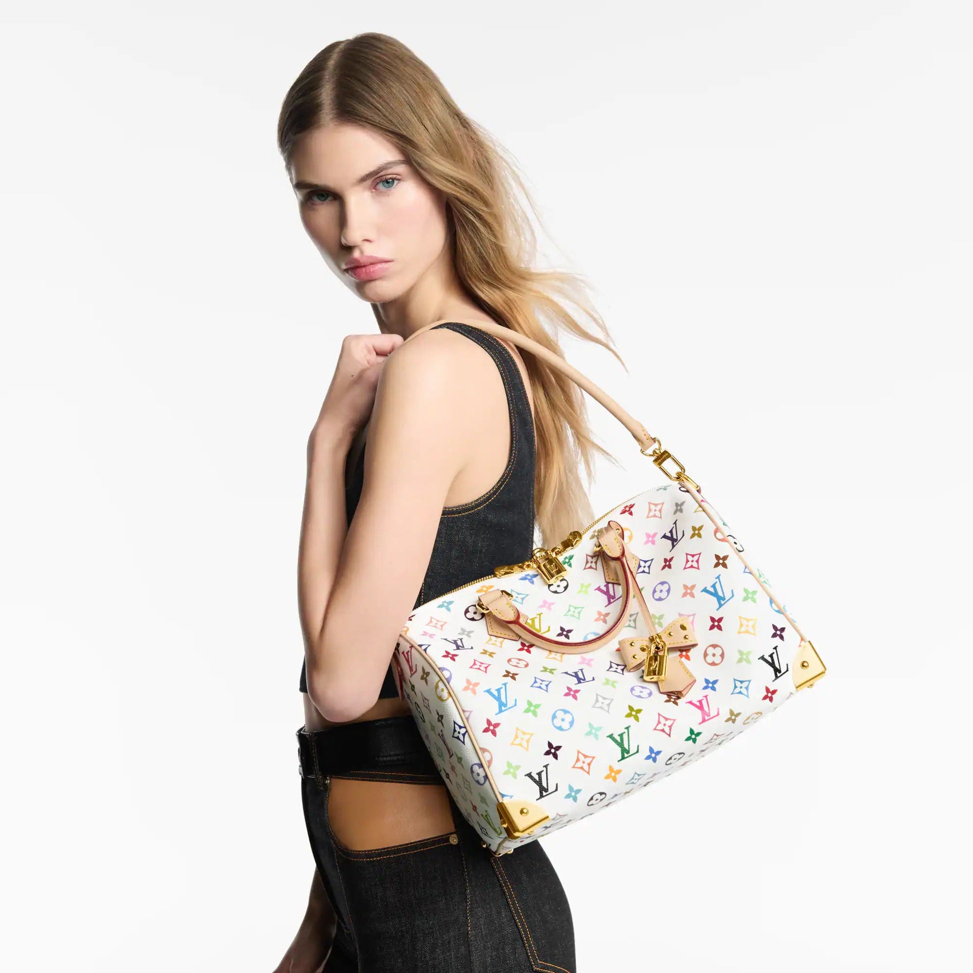 Women's Speedy Bandoulière 25 Colorful Monogram Canvas Handbag M13085