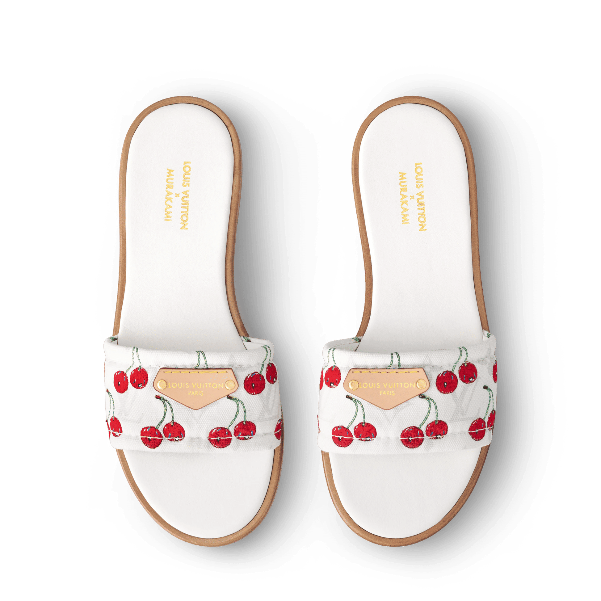 Women's Lily Flat Mule White Monogram Canvas 1AHM35