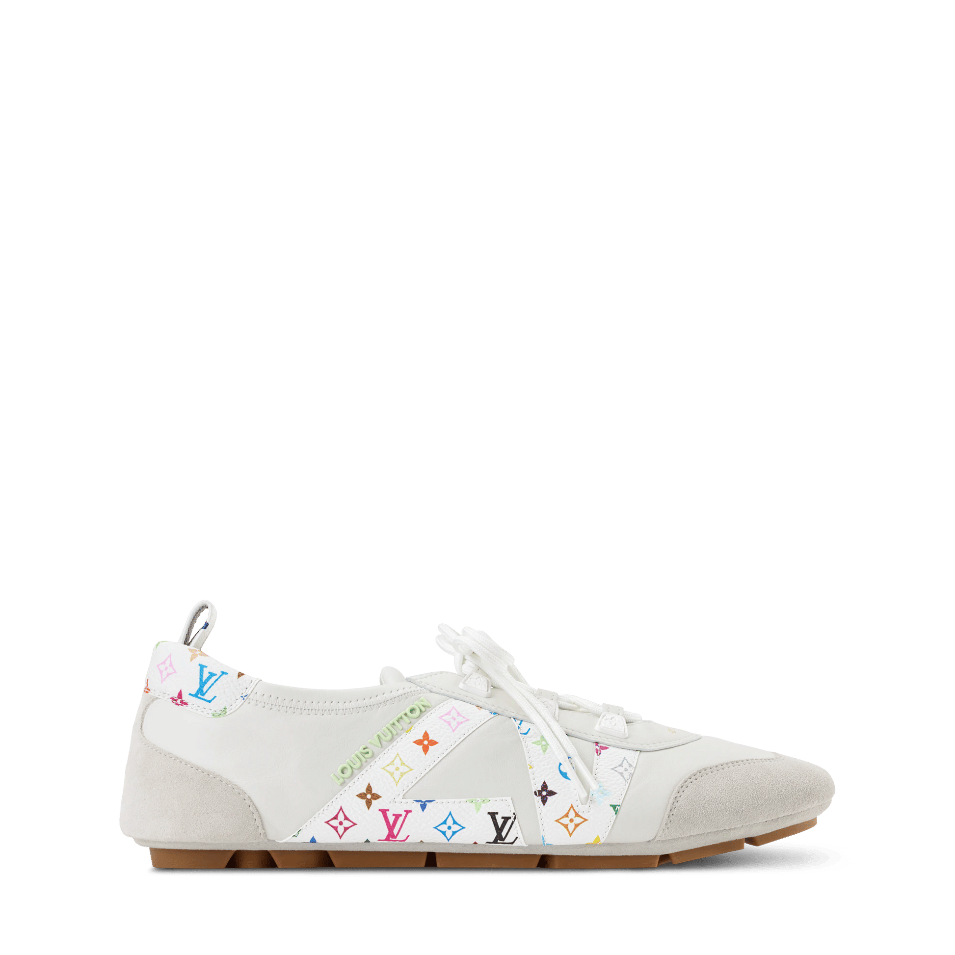 Women's Sneakerina Napa Leather and Monogram Canvas Sneaker 1AJJQJ