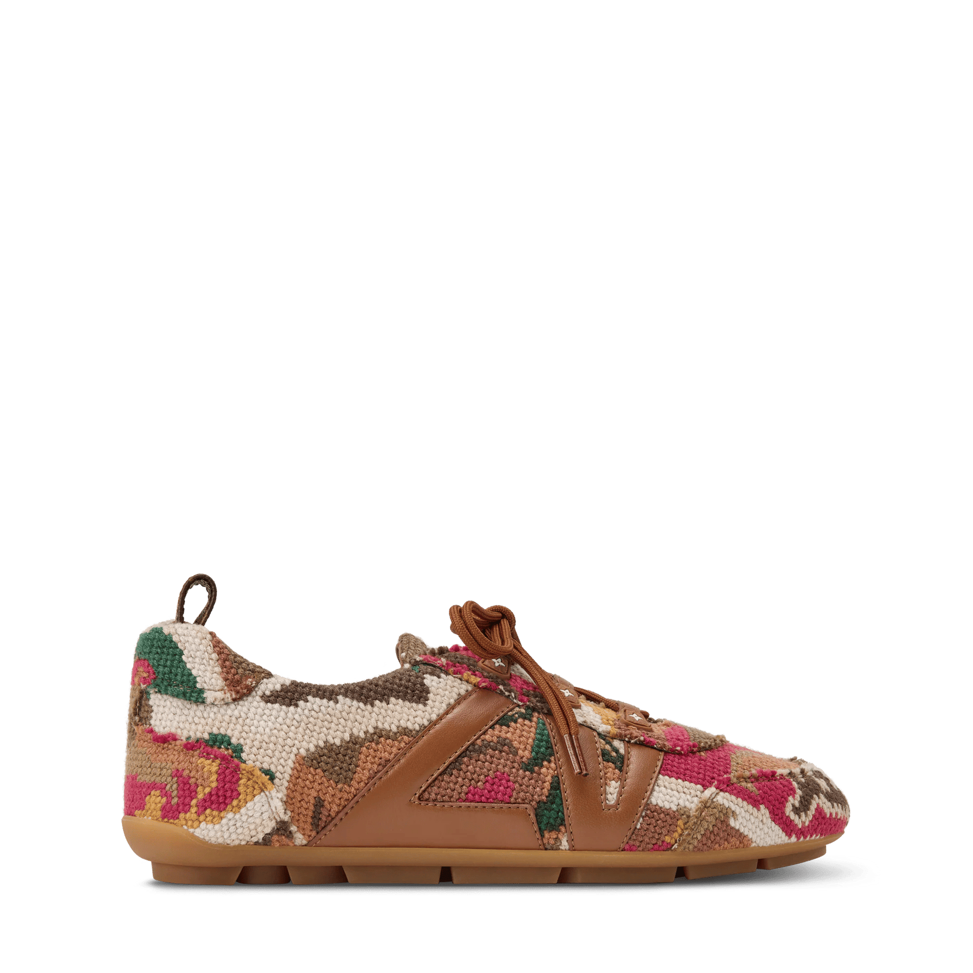 Women's LV Sneakerina Brown Tapestry Sneaker 1AJYFM