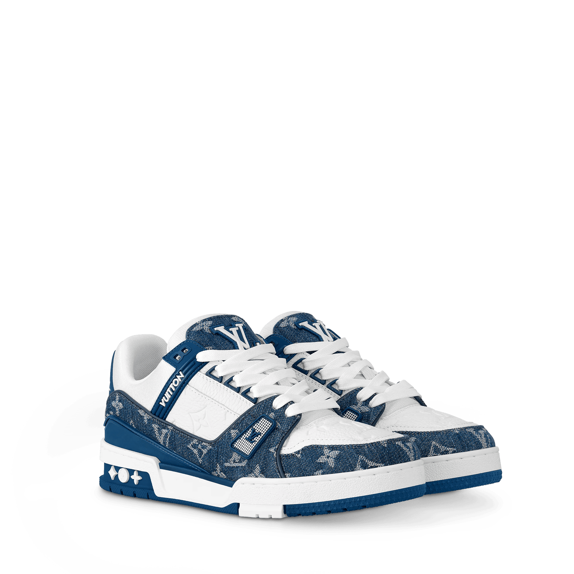 Women's LV Trainer Sneaker Light Blue 1AC2AO