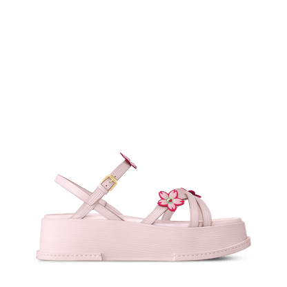 Women's Maya Heeled Platform Sandal Light Pink 1AGWNS
