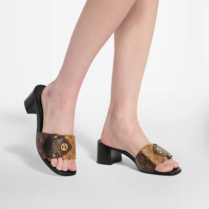 Women's LV Frame Mule Cacao 1AD5AB