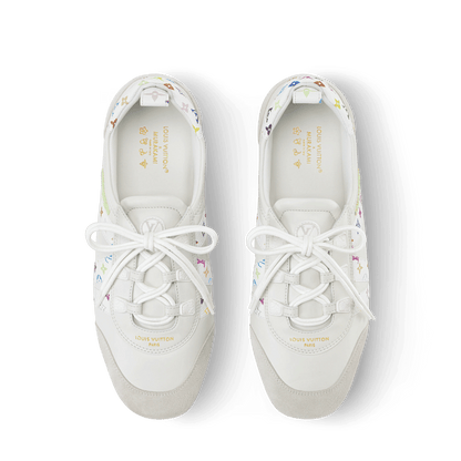 Women's Sneakerina Napa Leather and Monogram Canvas Sneaker 1AJJQJ