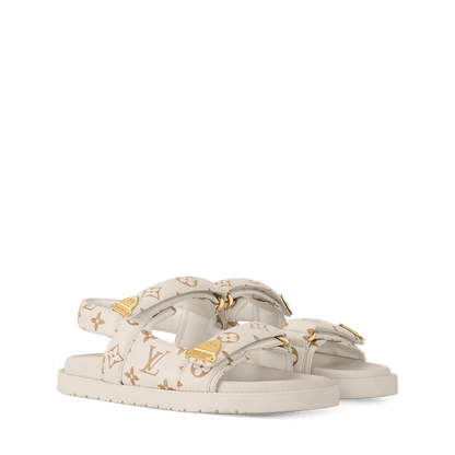 Women's LV Sunset Comfort Sandal Dune Beige Monogram Canvas 1AHNXQ