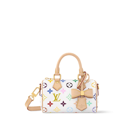 Women's Nano Speedy Multicolore Blanc Monogram Coated Canvas Handbag M13391