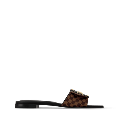 Women's LV Frame Flat Mule Cacao Brown 1AHLQR