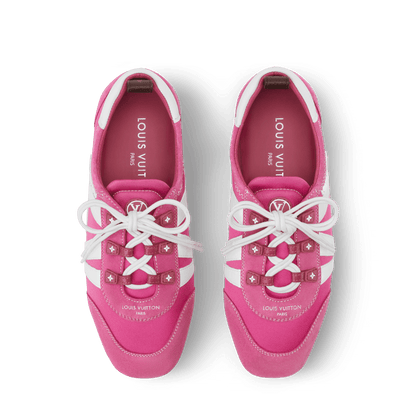 Women's LV Sneakerina Pink Technical Satin Sneaker 1AJJXG