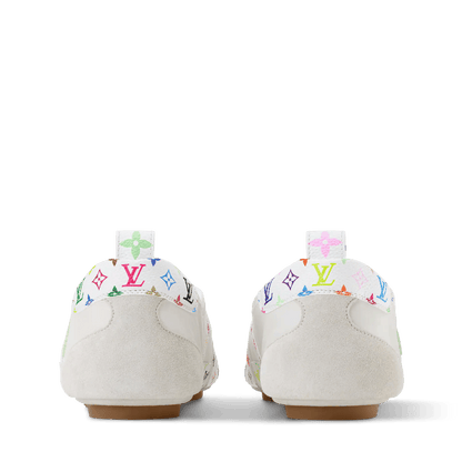 Women's Sneakerina Napa Leather and Monogram Canvas Sneaker 1AJJQJ