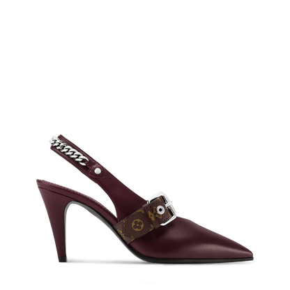 Women's LV Vibe Slingback Pump Bordeaux Lambskin 1AICOT