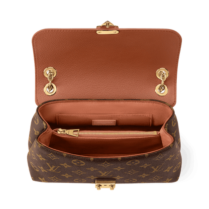 Women's Madeleine PM Monogram Cognac Canvas Shoulder Bag